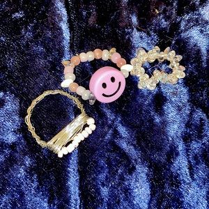3 homemade rings, never worn